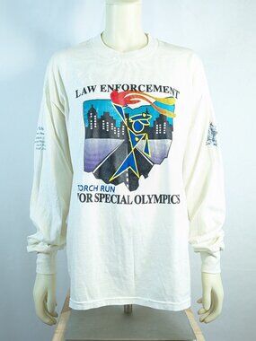 90s Law Enforcement Torch Run long sleeve shirt